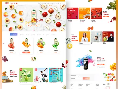 Juice Website | Homepage design fruit homepage juice page project shot ui ux web website