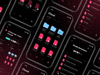 InVision App - Cloud Concept cloud concept conceptdesign invision studio invisionapp mobiledesign mockup studio
