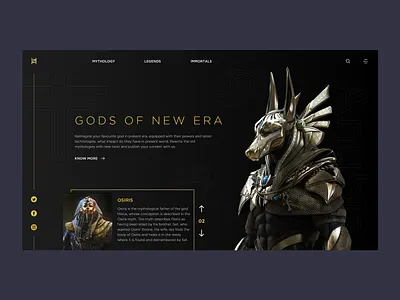 Landing page UI concept adobe xd black and gold branding clean color flat flat design landing page minimal typography ui ux web page website website concept website design