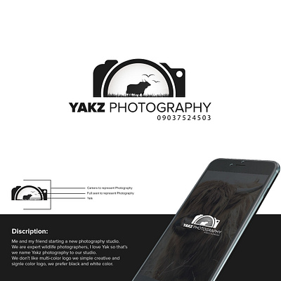 Yakz photography brand design brandidentity canada concept creative cristmas design graphic design hola illustration logo logodesign modern pattern photography pink unique unique logo usa yakz