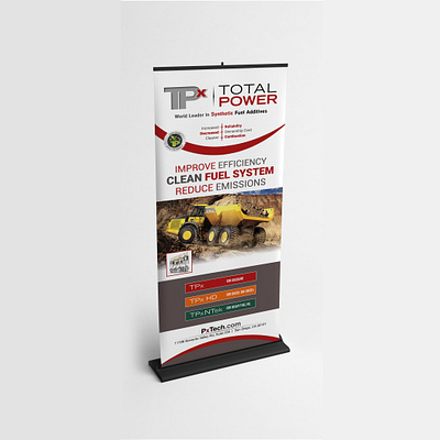 Total Power Roll-up Banner Design advertising animation backdrop banner banner ad banner design branding flyer design illustration logo mobile print print design product design promotional design rollup signature social media banner social media design webbanner