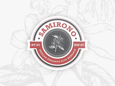 Samirono badge branding design emblem identity logo reworks print design receipt retro design samirono social life stamp stationery vintage yogyakarta