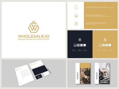 Wholesalr io Brand Identity 01 branding design jewelery logo logo design luxe