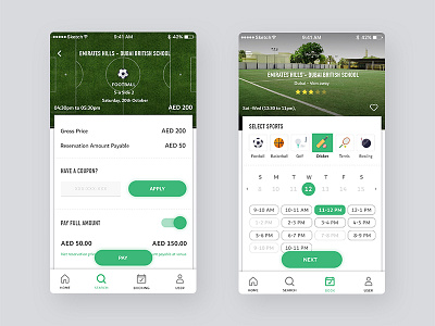 Stadium Finder app app design football green menu mobile application screen social sport sports stadium ui design userinterface ux