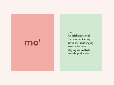 Mo' App app logo logotype typography