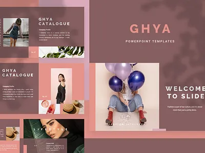 GHYA Powerpoint Template deck elegant fashion google slide keynote pitch powerpoint ppt pptx presentation presentation layout preview simple slide template