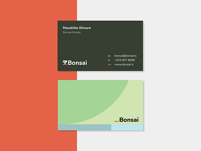 New business cards bonsai business card illustrator print