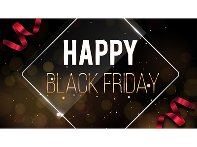 black friday banner banner ad black blackfriday design typography vector