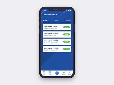 Loan request app design home screen new pay payment payment app scanner ui