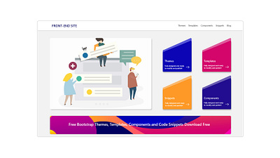 Front-end Site admin admin design bootstrap 4 dashboard design dashboard ui design interface landing leanding page portfolio portfolio website profile page