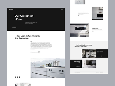 Horizon - Product Page animation clean concept grid layout minimal modern page style ui ux website