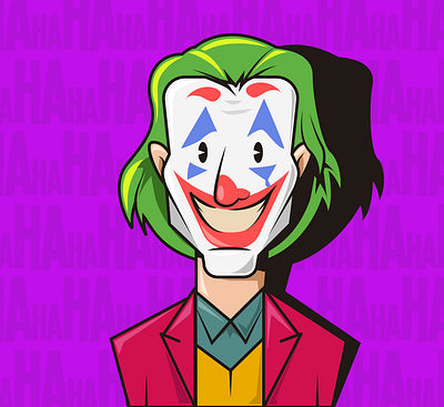 JOKER 01 amora cartoon character design flat illustration joker joker movie