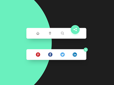 Social Share - Daily UI 010 dailyui dailyui 010 dailyuichallenge design dribbble green share share button social share