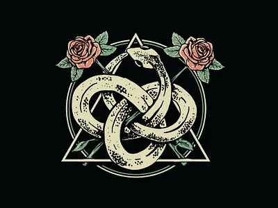 snake apparel clasic esoteric graphic design hipster illustration retro snake tattoo tshirt design