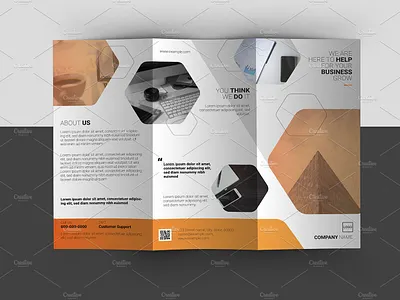 Trifold Corporate Brochure business brochure clean company brochure corporate brochure creative design brochure illustrator template minimal multipurpose trifold brochure