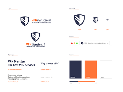 VPN Service Branding blue branding branding agency branding and identity construction construction logo design guide lines logo logodesign mark network orange vpn vpn app vpn service