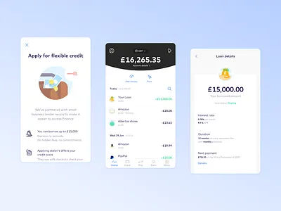 Introducing Business Loans app app design bank branding credit design figma fintech illustration ios loan monese money sketch ui ux vector
