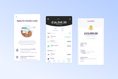 Introducing Business Loans app app design bank branding credit design figma fintech illustration ios loan monese money sketch ui ux vector