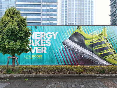 Mural Wall Mockup Scenes advertise art branding download graffiti mockup mural psd realistic street wall