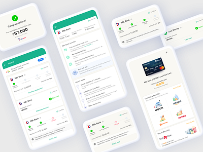 Loan application & status account bank banking card creditcard creditscore design app etmoney finance fintech flatdesign investment loan loans mobileapp money product design ui uiux ux