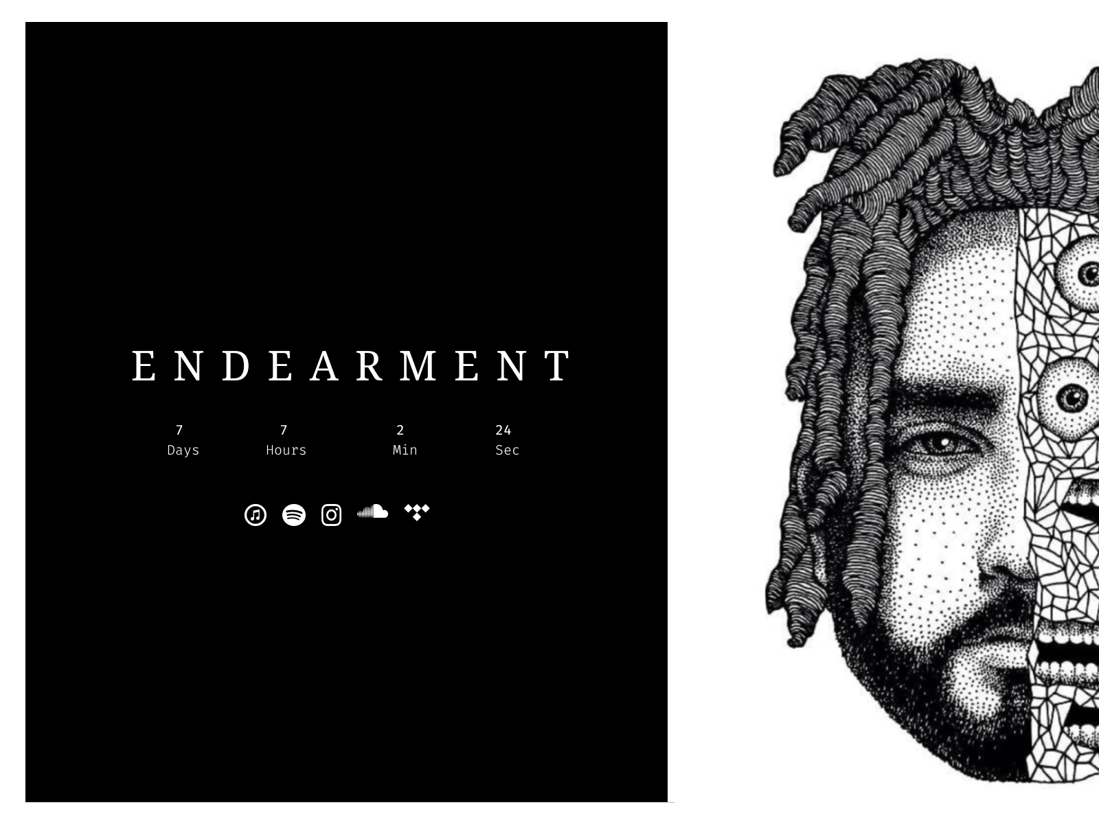 Example of Endearment Launch Page