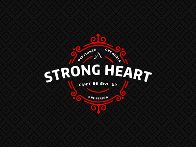 Strong heart icons logo