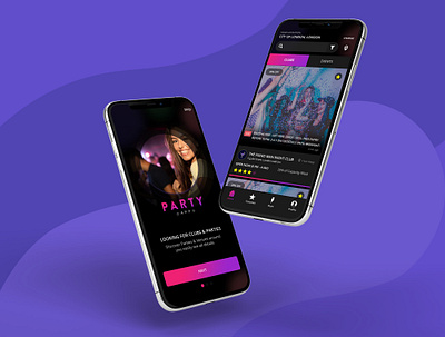 Party app UI Design app app design app ui design design app mobile pixel ui