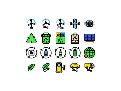 Green World air purification eco ecology elecrocar freebie green energy icon iconset leaf recycle recycling solar energy solar panel sun energy tesla waste sorting water purification wind energy wind turbine