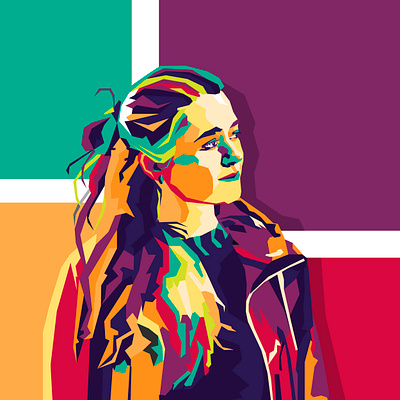 Portrait illustration wpap арт вектор портрет