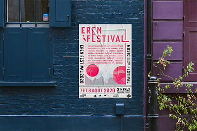 ErenFestival's poster ! v3 bird blue festival graphicdesign heron illustration multicolors music poster