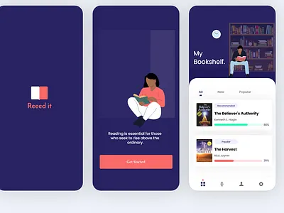 Reeed it adobe xd design illustration mobile ui uiux vector