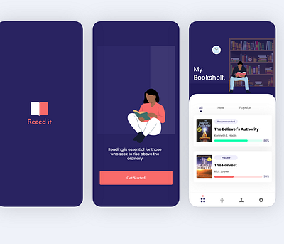 Reeed it adobe xd design illustration mobile ui uiux vector