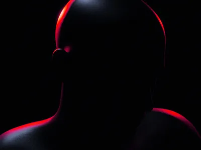 Sinner 3d 3d art 3d artist 3drender 3drendering blender blender 3d blender3d blender3dart graphic design graphicdesign light minimal red silhouette silhouettes silhoutte