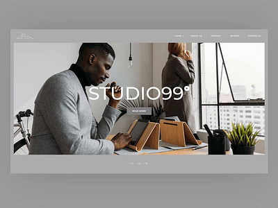 Brdg Architecture Studio animation architecture atmoshhere clean furniture grey interior monochrome studio typography ui ux web website