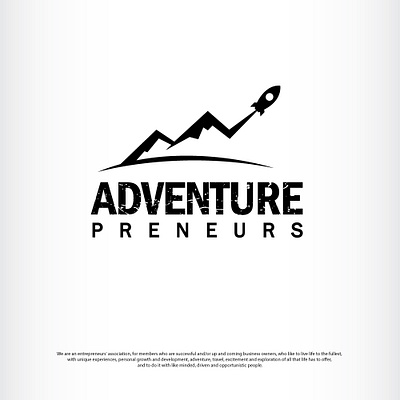 Adventure entrepreneur logo adventure branding business design entrepreneur icon illustration logo outdoor rocket vector