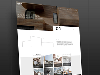 Bamat Stav webdesign architecture branding company design graphicdesign slovakia ui uidesign ux uxdesign uxui web website