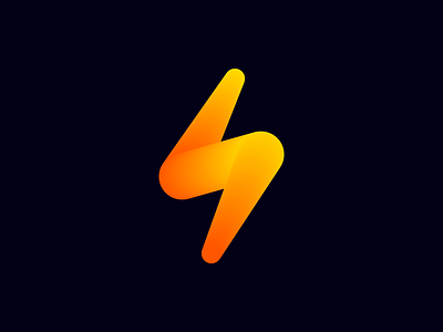 Bolt logo concept blend bolt brand branding colors concept fast future futuristic gradient icon light lightning logo orange speed yellow