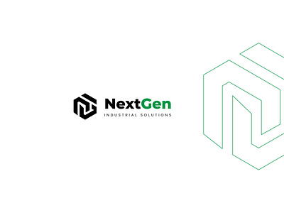 NextGen - Logo Design branding emblem industrial industrial solutions innovative logo design logomark minimalistic modern nextgen ng sleek workmark