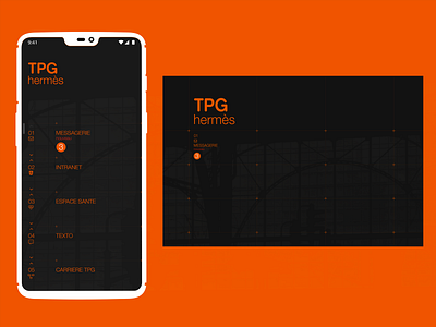 tpg hermes APP mockup branding design pixelperfect ui ux webdesign