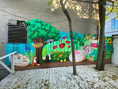 Bloomer's Mural art direction art director illustration mural mural art mural design painting street art toronto vegan art vegan mural