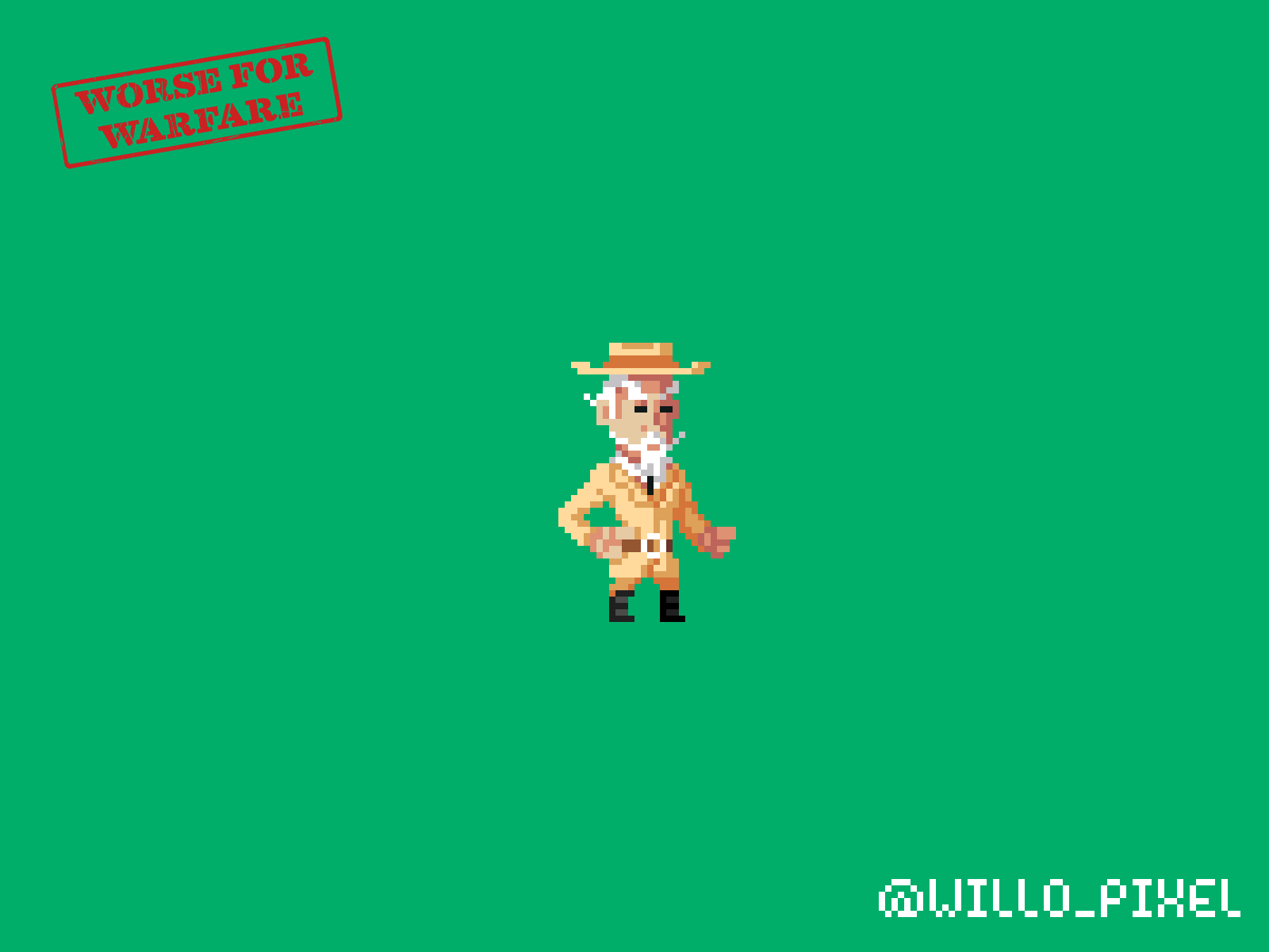 Sniper character disappearing 2d art animation 2d animation design cartoon character character game game art game asset pixel animation pixel art retro game sprite