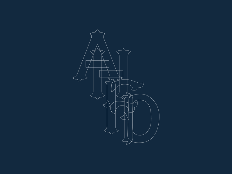 Arlington Heights Fire Dept Scramble chicago fire department illustrator monogram type type design