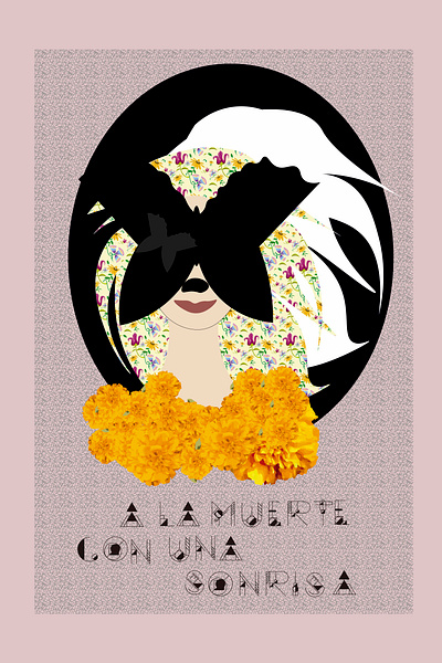 A la muerte con una sonrisa illustration