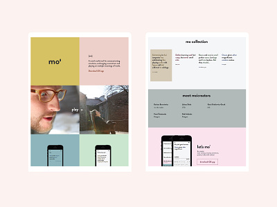 Mo' website app visual identity website