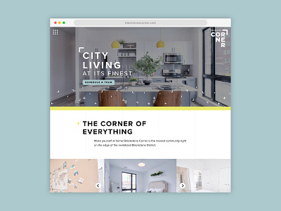 Blackstone Corner Website apartment design nebraska omaha ui ux website website design