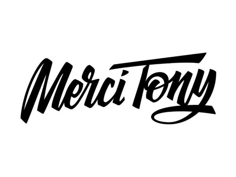 Merci Tony! animation badge basketball branding dlanid identity illustration lettering logo logotype merci tony merci tony logo nba sports logo spurs tony parker typogaphy