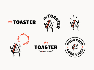 The Toaster grilledcheese illustration logo logo design sandwich sandwichillustration sandwichshop soup vancouver