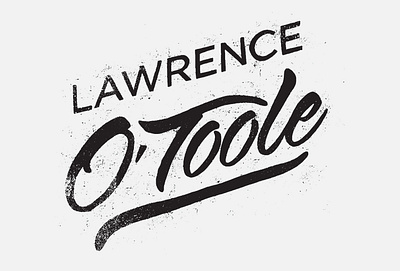 Lawrence branding design distressed grunge handmade illustration ink logo mark typography vector