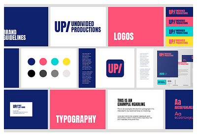 Undivided Productions - Brand Identity brand identity branding clean color design graphic design identity typography visual identity web design