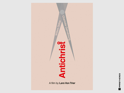 ANTICHRIST - Minimalist Swiss Style Lars Von Trier Movie Poster charlotte gainsbourg denmark design dogma drama graphic design helvetica horror lars von trier minimalistic movies semantic sexuality swiss style synthesis typography vector willem defoe